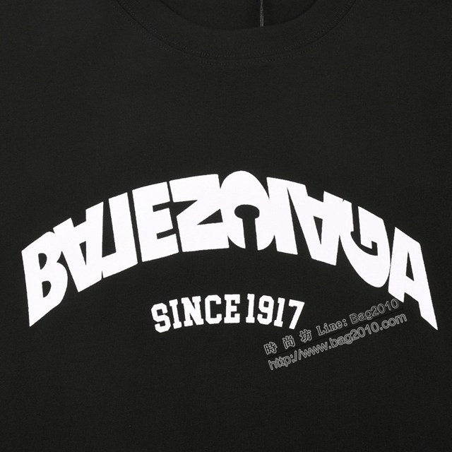 Balenciaga專櫃巴黎世家2023FW新款印花T恤 男女同款 tzy3101